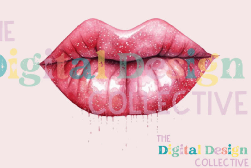 Glitter Lips Clipart Bundle - CraftNest - Digital Crafting and Art
