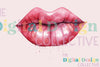 Glitter Lips Clipart Bundle