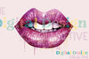 Glitter Lips Clipart Bundle
