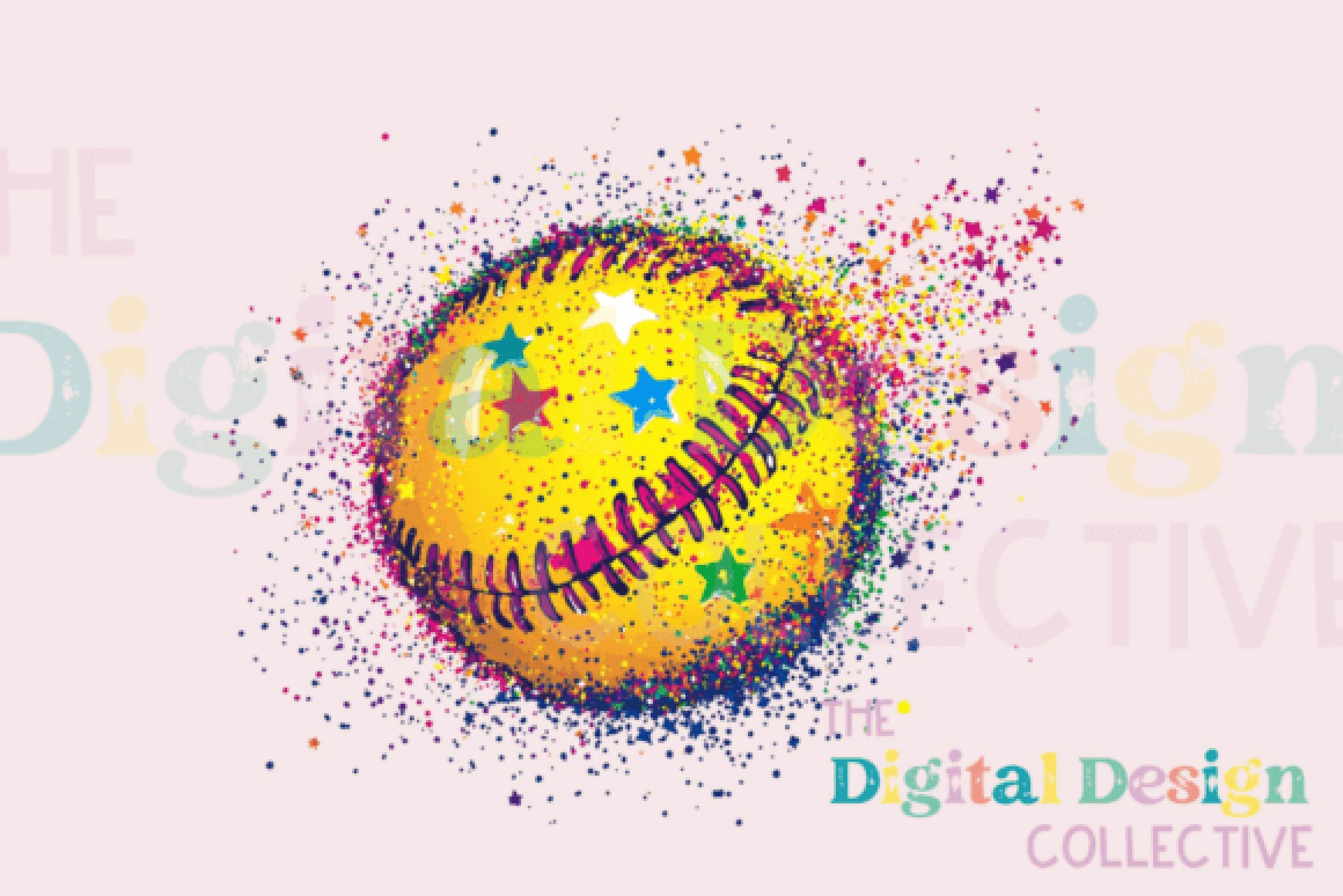 Glitter Softball Clipart Bundle - CraftNest - Digital Crafting and Art