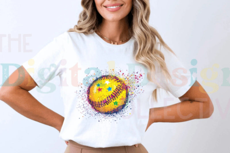 Glitter Softball Clipart Bundle - CraftNest - Digital Crafting and Art