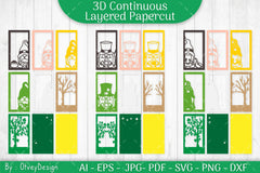 Gnome St. Patrick's Day 3D Layered Papercut SVG Bundle - CraftNest - Digital Crafting and Art