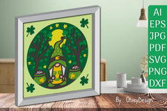 Gnome St. Patrick's Day Shadow Box SVG Bundle - CraftNest - Digital Crafting and Art