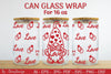 Gnome Valentine Can Glass 16 OZ SVG Bundle