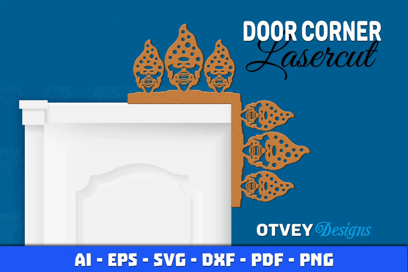 Gnome Christmas Door Corner SVG Bundle 10 - CraftNest - Digital Crafting and Art