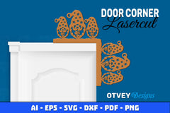 Gnome Christmas Door Corner SVG Bundle 12 - CraftNest - Digital Crafting and Art