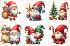 Gnomes and Christmas Dwarfs Clipart Bundle - CraftNest - Digital Crafting and Art