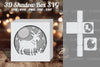Goat Papercut Shadow Box Template