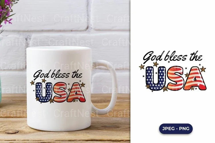 God Bless The USA Clipart Bundle - CraftNest - Digital Crafting and Art