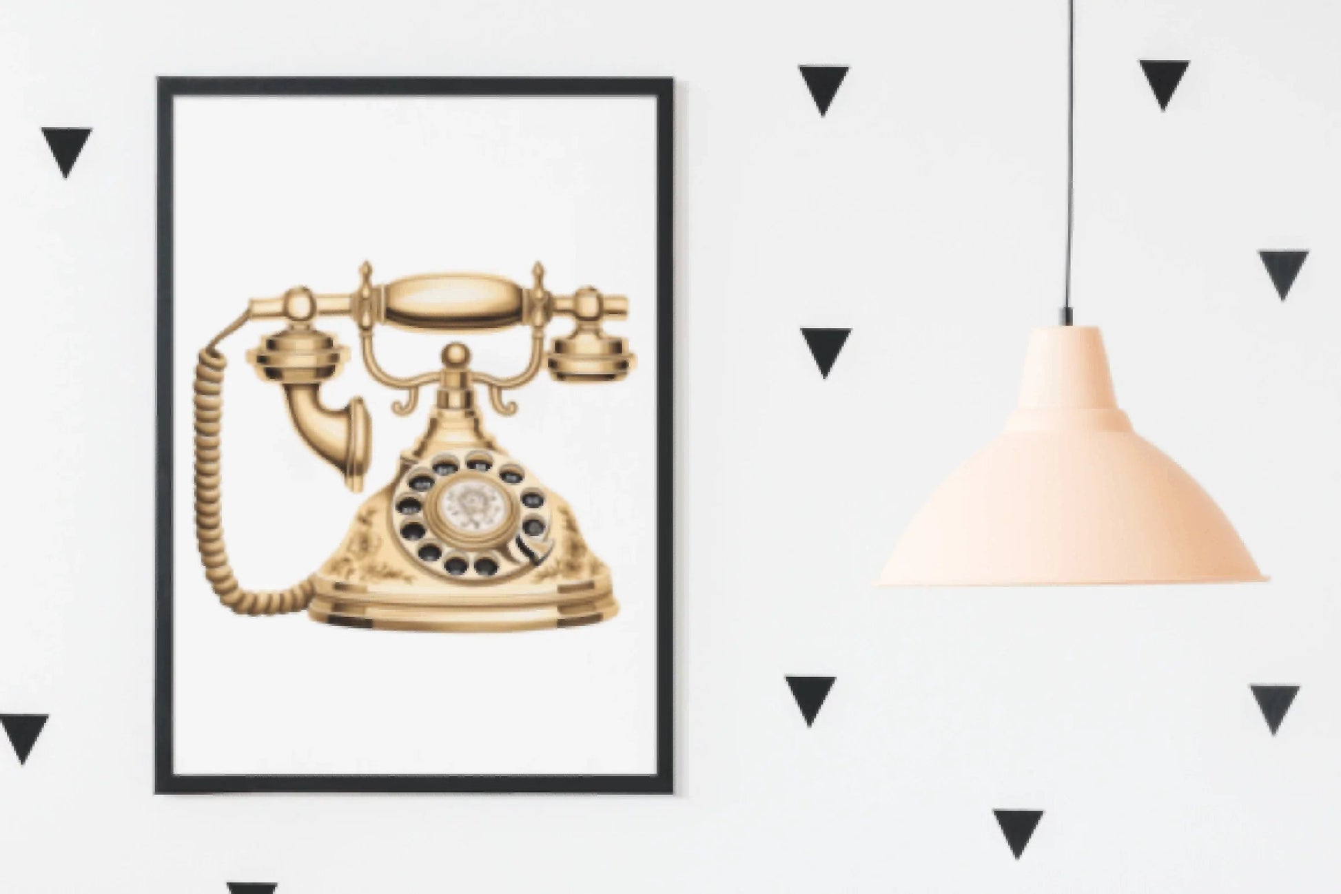 Gold Metallic Floral Vintage Phone Design Clipart Bundle - CraftNest - Digital Crafting and Art