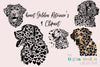 Golden Retriever Hearts Clipart Bundle
