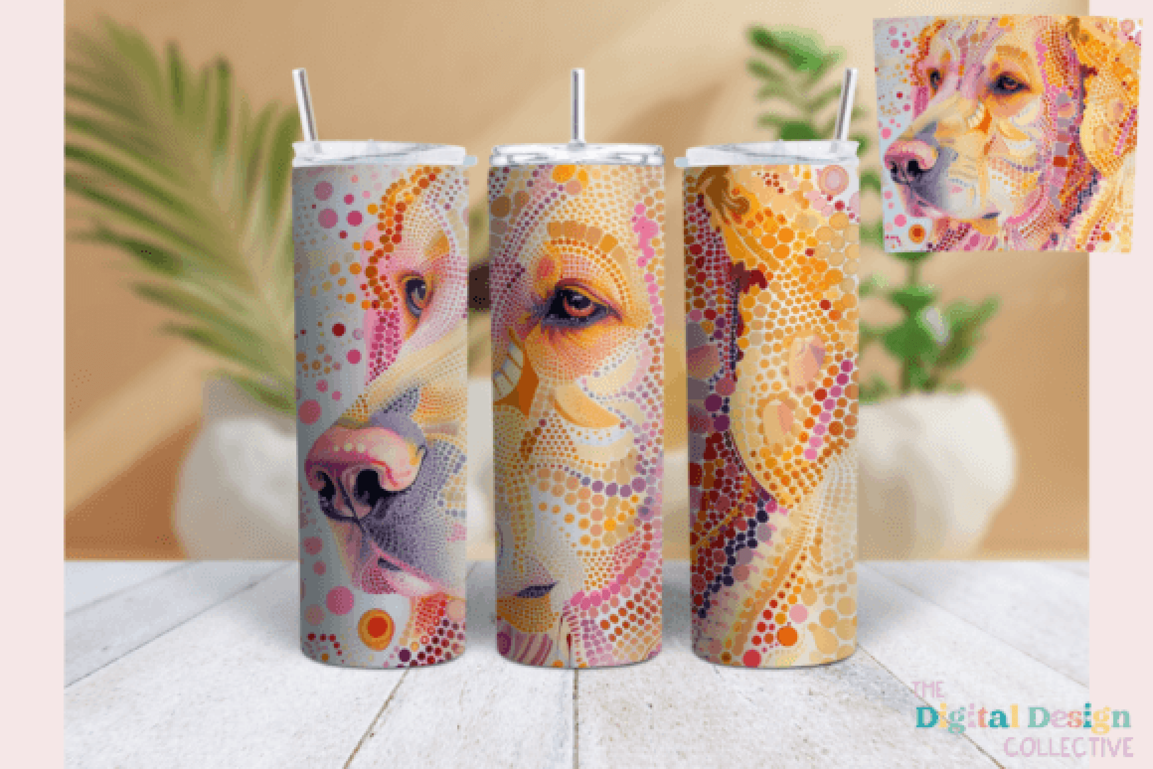 Golden Retriever Tumbler Wrap Bundle - CraftNest - Digital Crafting and Art