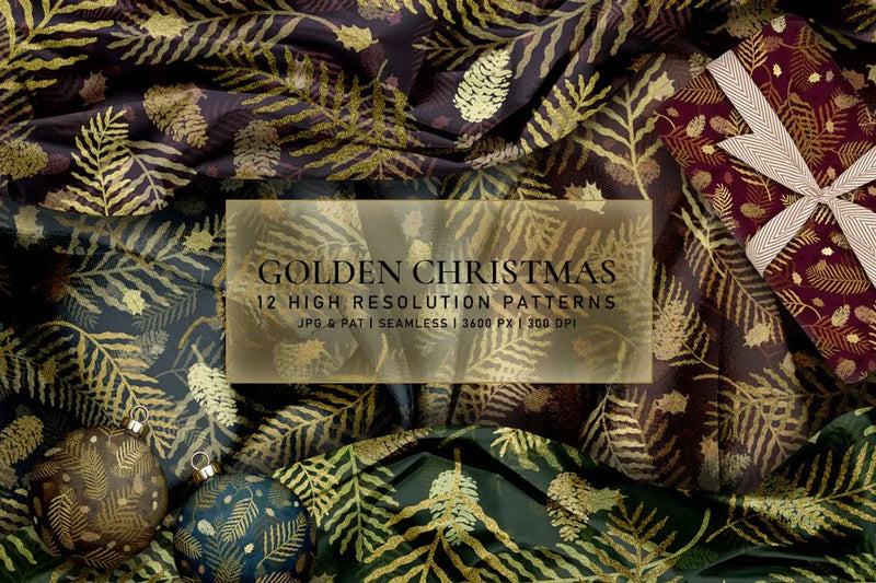 Golden Christmas - CraftNest - Digital Crafting and Art