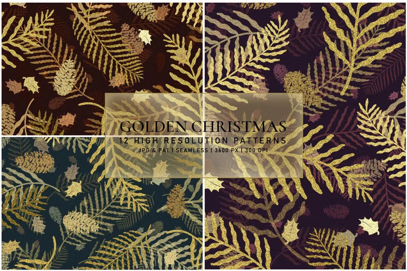 Golden Christmas - CraftNest - Digital Crafting and Art