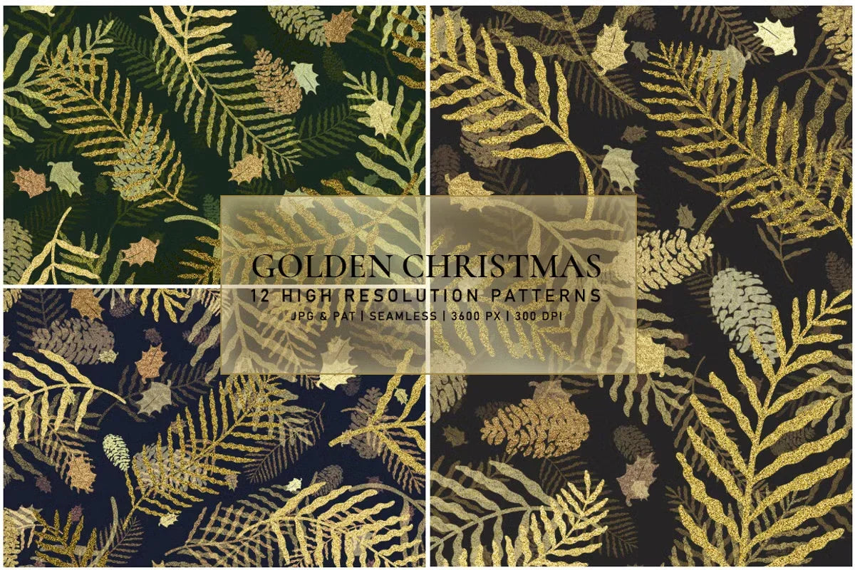 Golden Christmas - CraftNest - Digital Crafting and Art