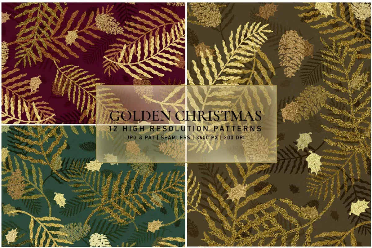 Golden Christmas - CraftNest - Digital Crafting and Art