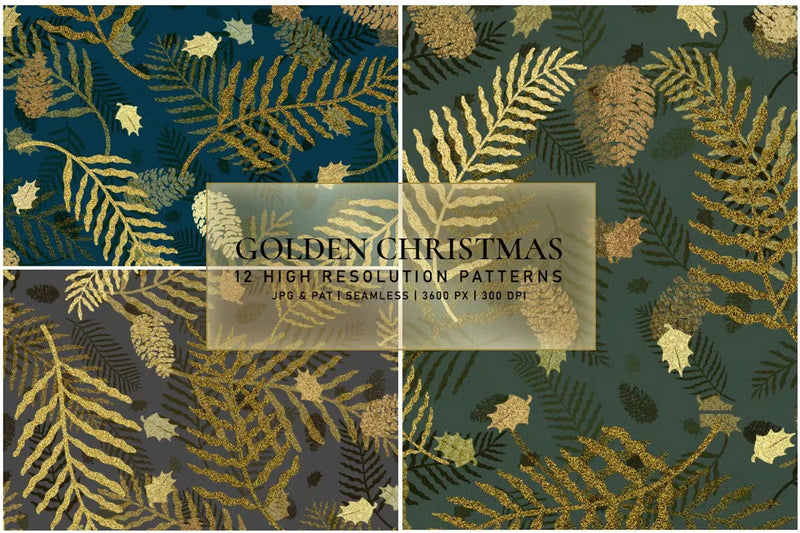 Golden Christmas - CraftNest - Digital Crafting and Art