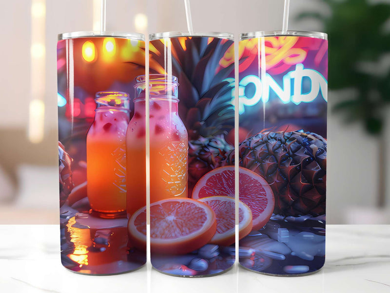 Golden Tropicals 3 Tumbler Wrap - CraftNest - Digital Crafting and Art