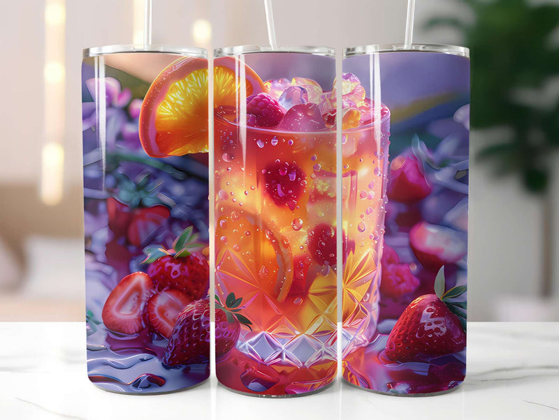 Golden Tropicals 3 Tumbler Wrap - CraftNest - Digital Crafting and Art