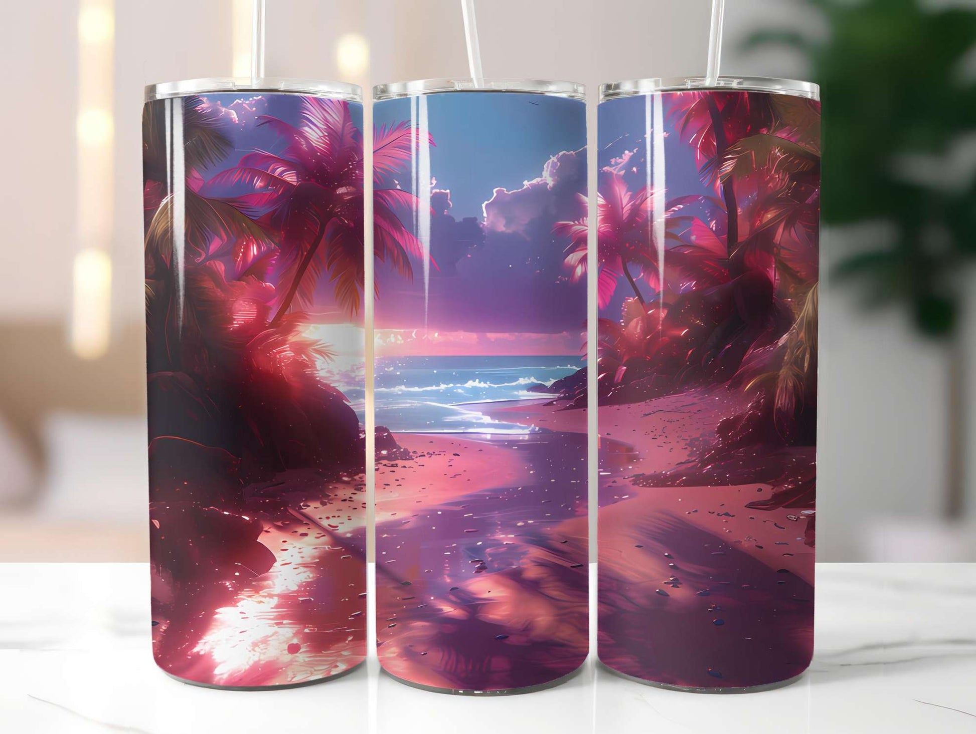 Golden Tropicals 3 Tumbler Wrap - CraftNest - Digital Crafting and Art