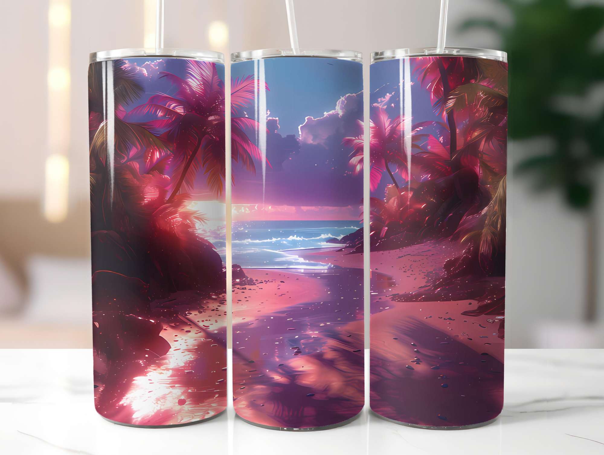Golden Tropicals 3 Tumbler Wrap - CraftNest - Digital Crafting and Art