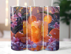 Golden Tropicals 3 Tumbler Wrap - CraftNest - Digital Crafting and Art