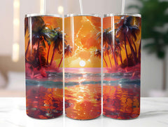 Golden Tropicals 3 Tumbler Wrap - CraftNest - Digital Crafting and Art