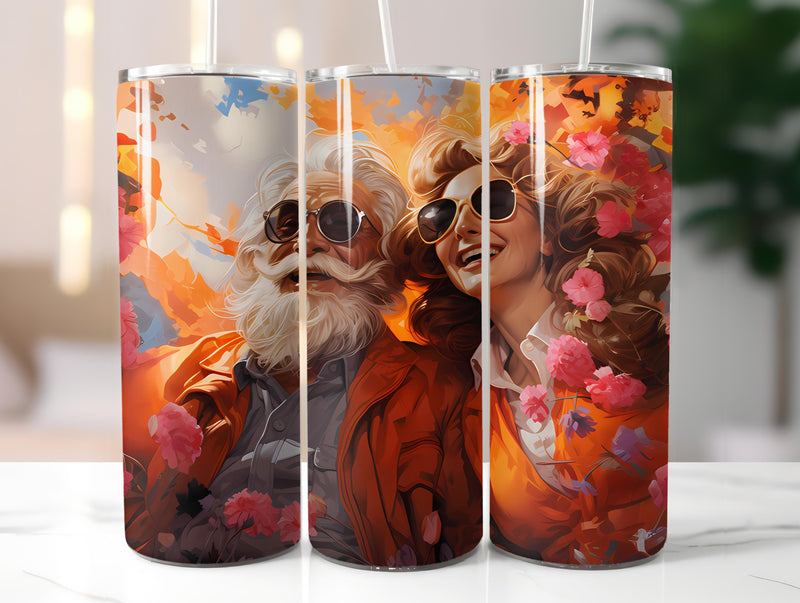 Golden Years Spring Tumbler Wrap - CraftNest