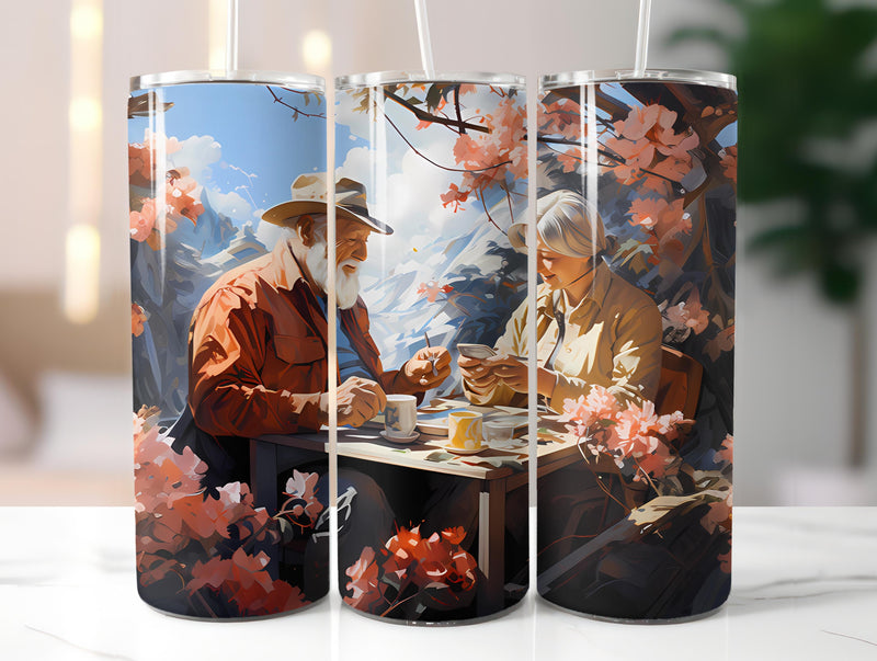 Golden Years Spring 3 Tumbler Wrap - CraftNest