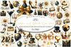 Golden & Black New Year Clipart Bundle