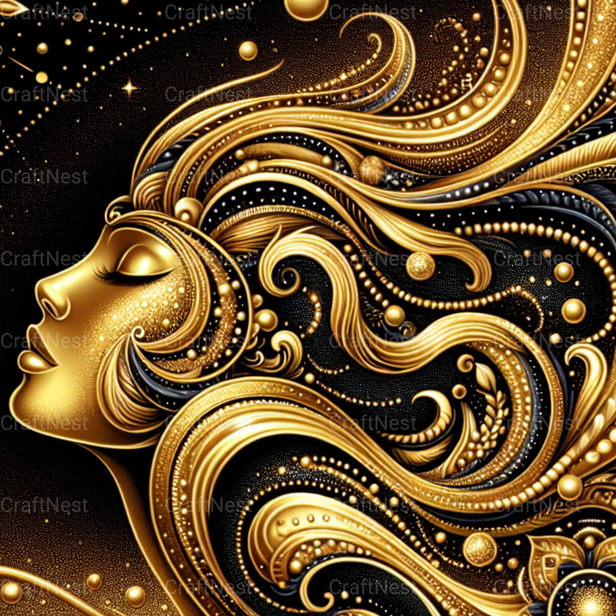 Gold Glitter Textures - CraftNest - Digital Crafting and Art