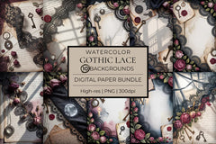 Gothic Lace Junk Journal Papers - CraftNest - Digital Crafting and Art