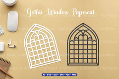 Gothic Window Papercut SVG Bundle - CraftNest - Digital Crafting and Art