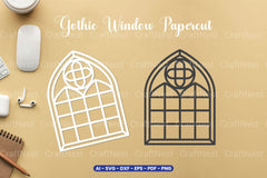 Gothic Window Papercut SVG Bundle - CraftNest - Digital Crafting and Art