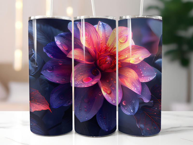 Gothic Flowers Tumbler Wrap - CraftNest - Digital Crafting and Art