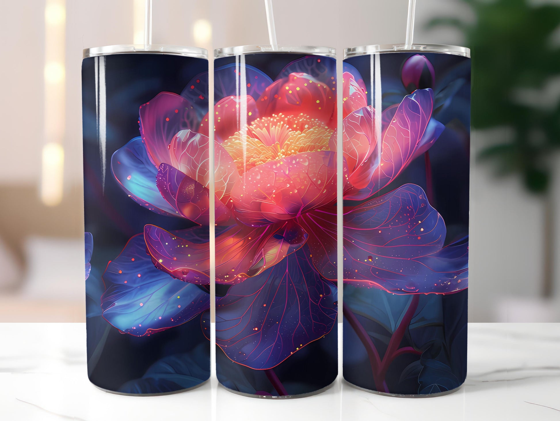 Gothic Flowers Tumbler Wrap - CraftNest - Digital Crafting and Art