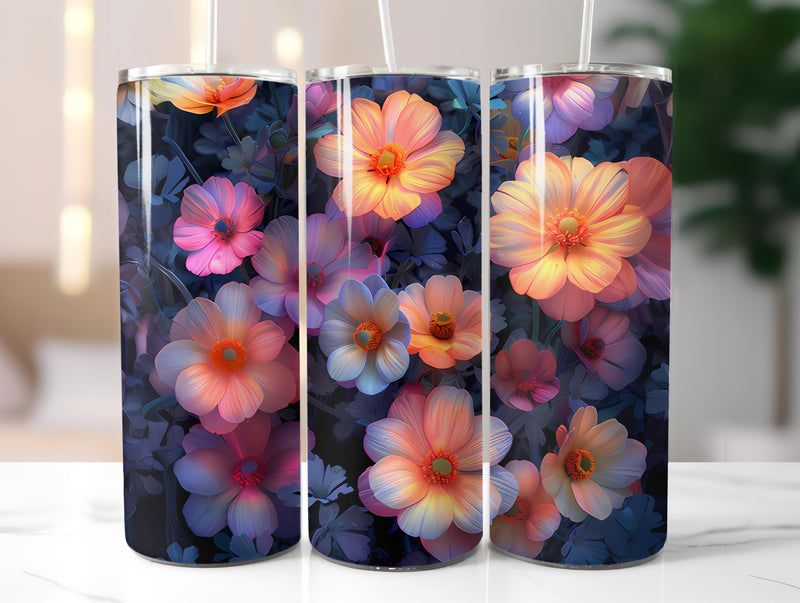 Gothic Flowers Tumbler Wrap - CraftNest - Digital Crafting and Art
