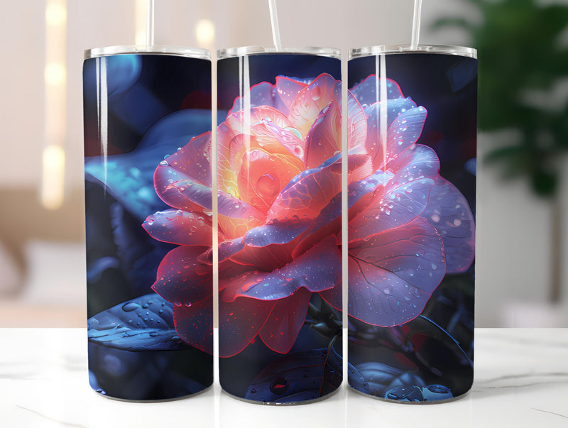 Gothic Flowers Tumbler Wrap - CraftNest - Digital Crafting and Art