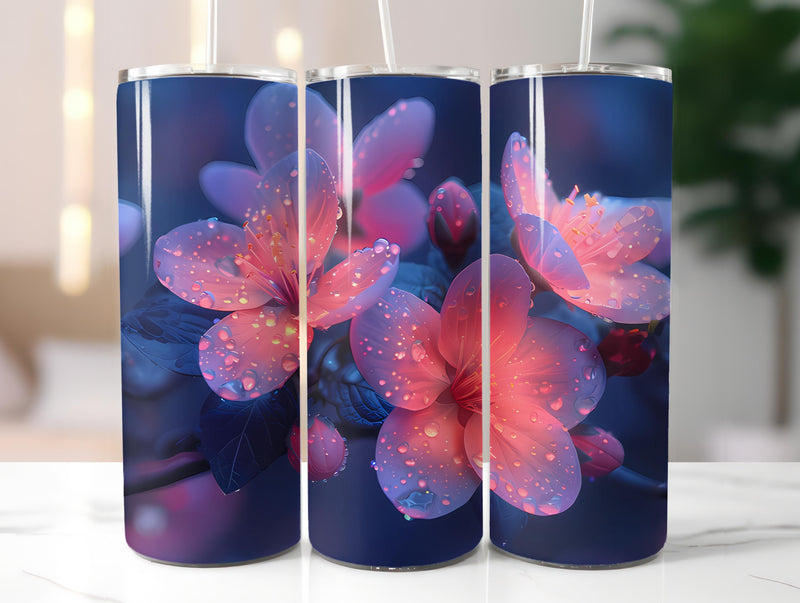 Gothic Flowers Tumbler Wrap - CraftNest - Digital Crafting and Art