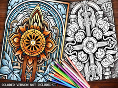 Gothic Mandala Coloring Books - CraftNest