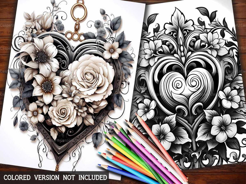 Gothic Valentines Day Coloring Books - CraftNest