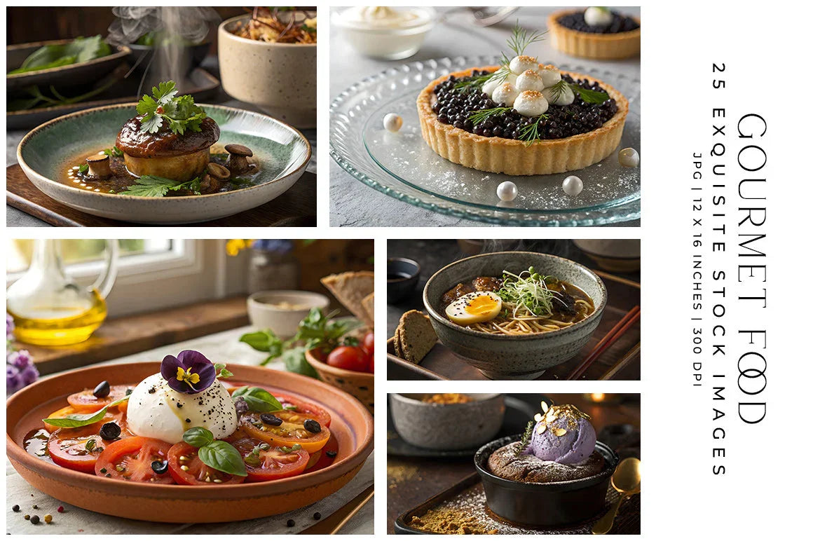 Gourmet Food - Stock Images - CraftNest - Digital Crafting and Art