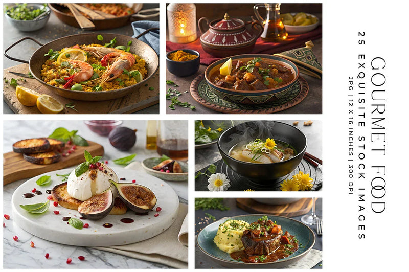 Gourmet Food - Stock Images - CraftNest - Digital Crafting and Art