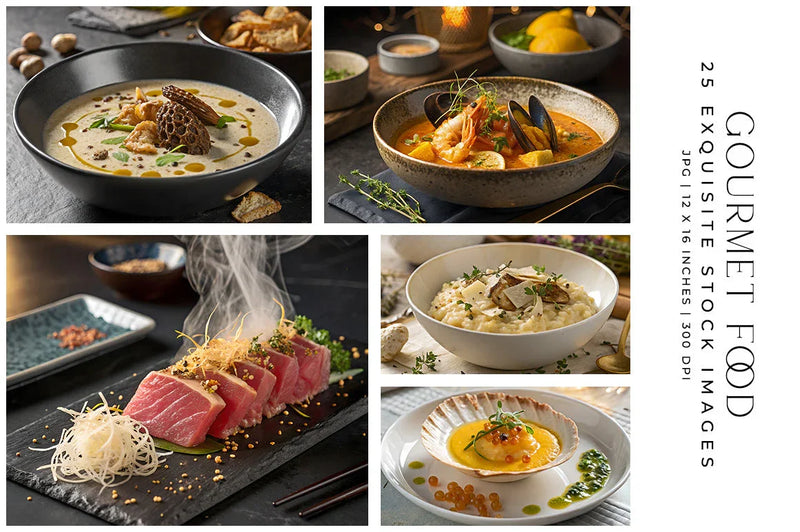 Gourmet Food - Stock Images - CraftNest - Digital Crafting and Art