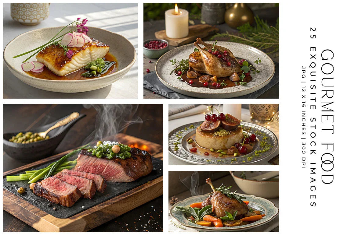 Gourmet Food - Stock Images - CraftNest - Digital Crafting and Art