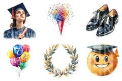 Graduation Clipart Bundle - CraftNest - Digital Crafting and Art