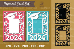 Graduation Papercut Card SVG Bundle - CraftNest - Digital Crafting and Art