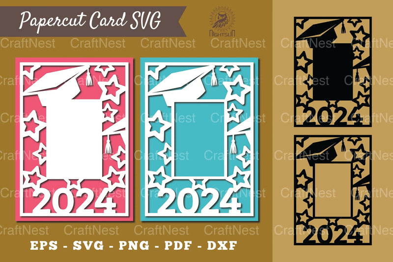 Graduation Papercut Card SVG Bundle - CraftNest - Digital Crafting and Art