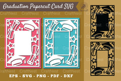 Graduation Papercut Card SVG Bundle - CraftNest - Digital Crafting and Art