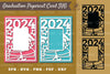 Graduation Papercut Card SVG Bundle